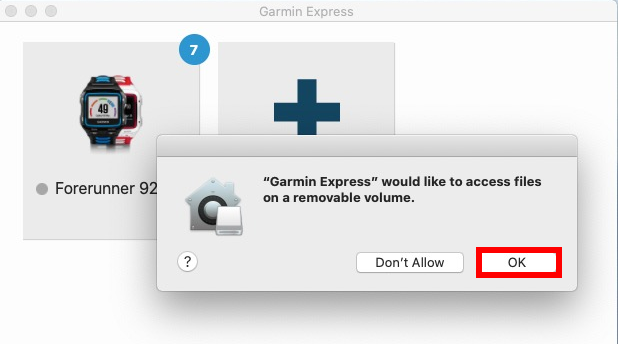 myndighed ly Stevenson Garmin Express Not Detecting Devices on Newer Mac OS | Garmin Customer  Support