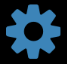 Blue gear icon