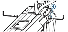 Hex wrench securing pins