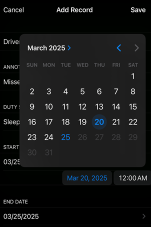 iOS Calendar