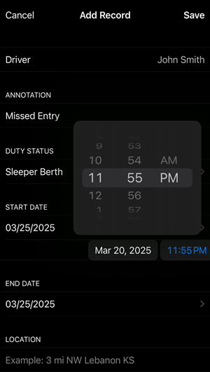 iOS Clock.