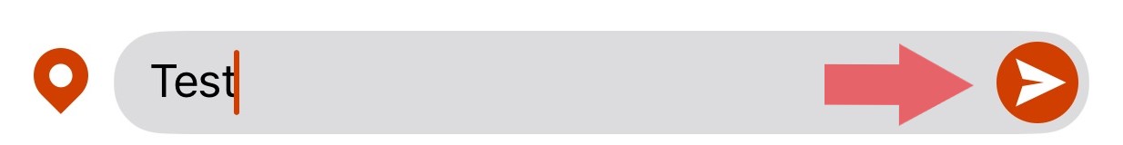 Garmin Messenger Message Send Icon