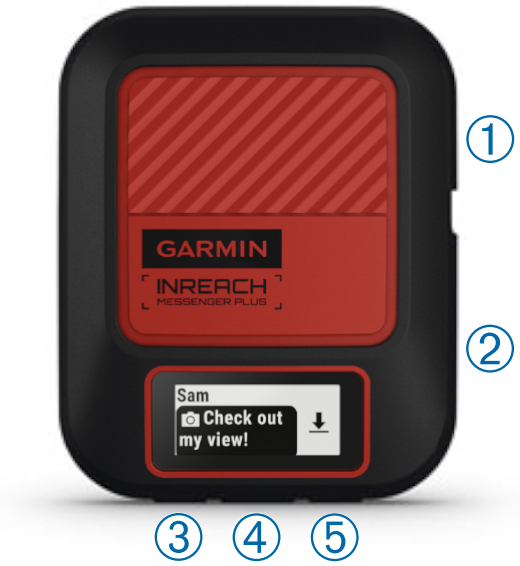inReach Messenger Plus Button Layout