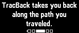 TracBack takes you back along the path you traveled.