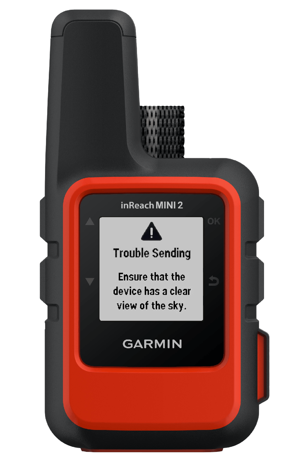 Trouble Sending - Ensure that the device has a clear view of the sky