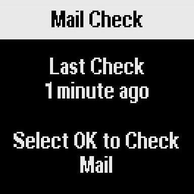 inReach Mini Mail Check Page