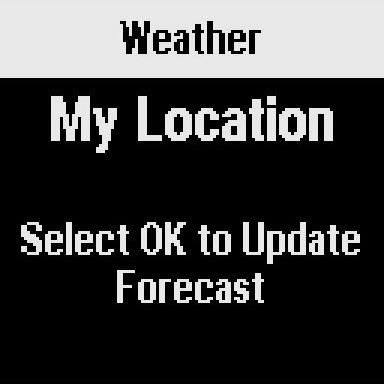 inReach Mini Weather Page
