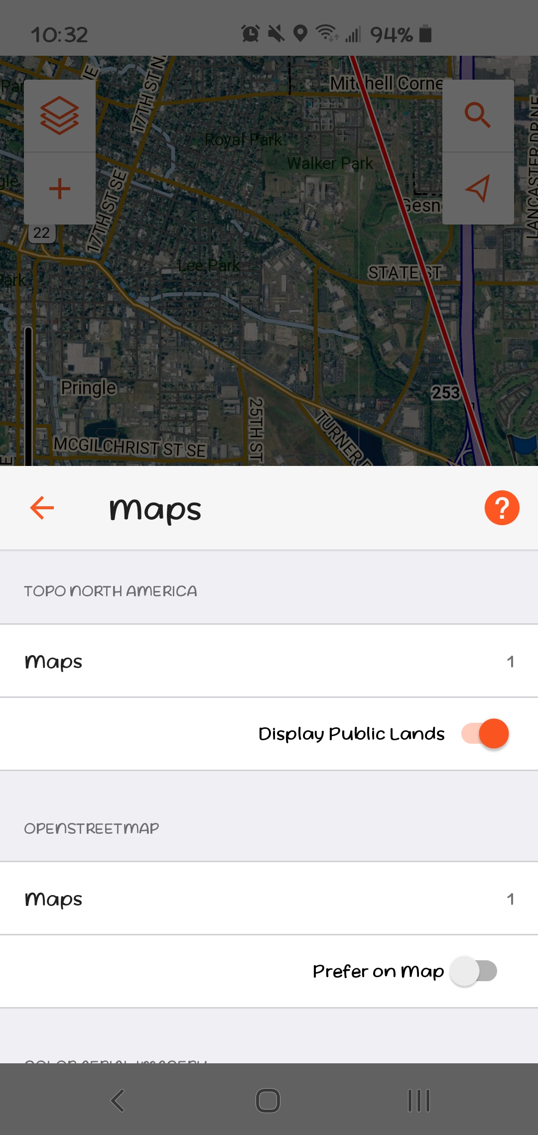 Map Selection in Garmin Explore