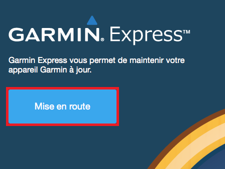 Bouton Mise en route