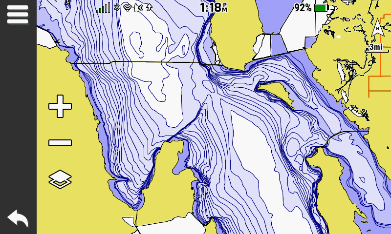 Montana 750i Device LakeVu Map Example