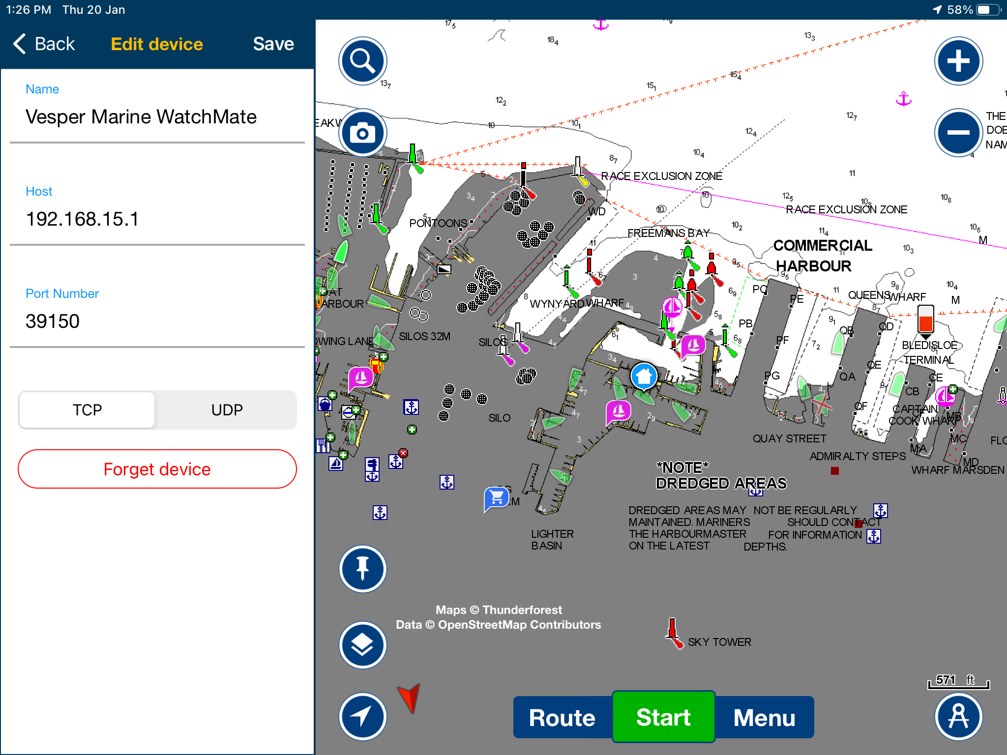 navionics AIS source data