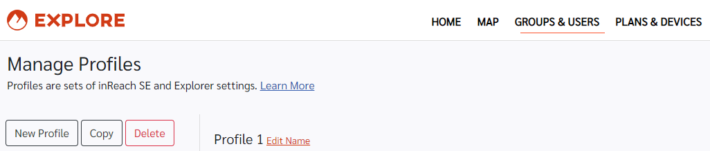 Manage Profile Screen