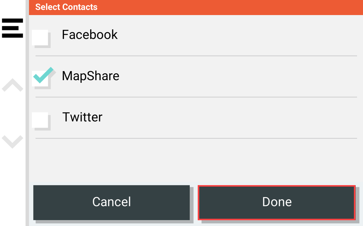 Example of Done Button