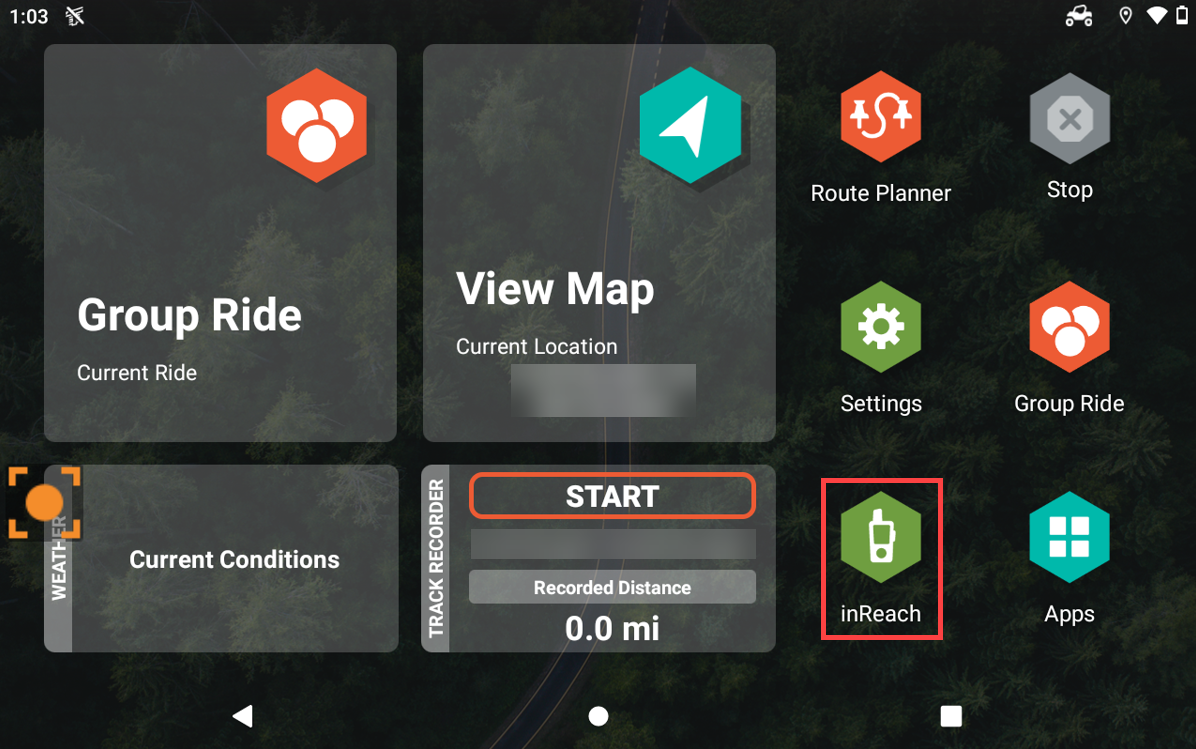Example of Main Menu