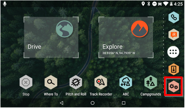 overlander® settings