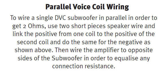 Coil dvc using one sub on voice Single Voice