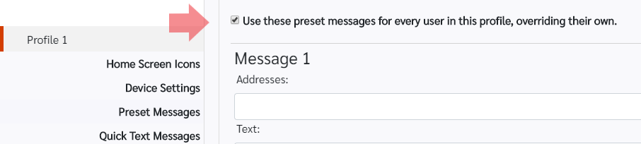 Preset Checkbox Pro Site