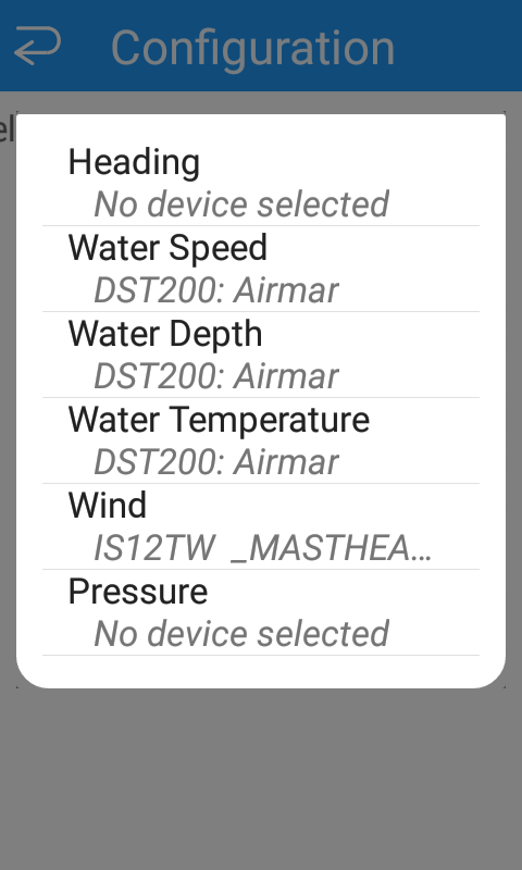 Configuration Data Sources Options
