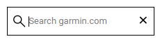 Search Garmin.com box