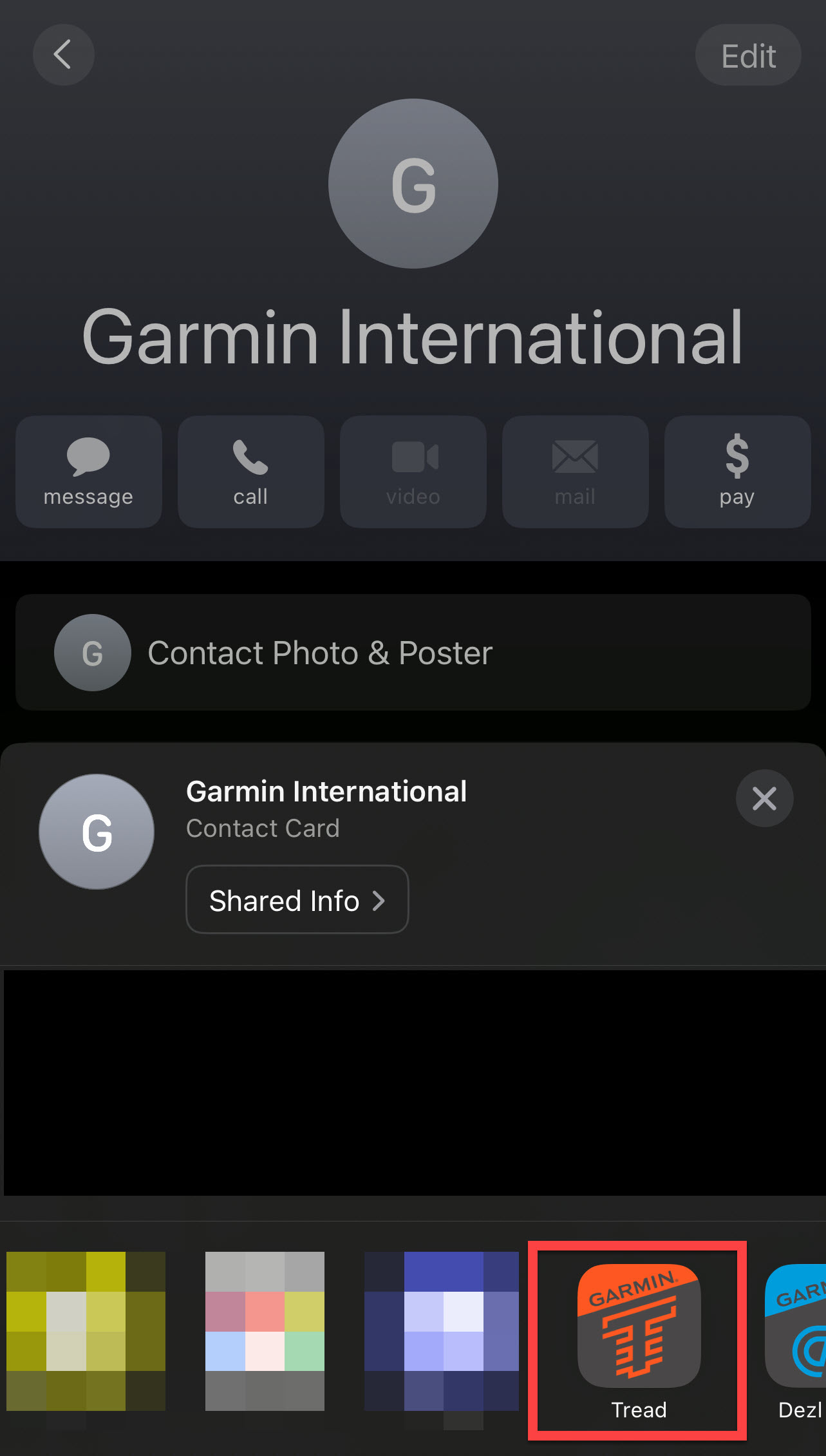 Select tread app contact share Select tread app contact share