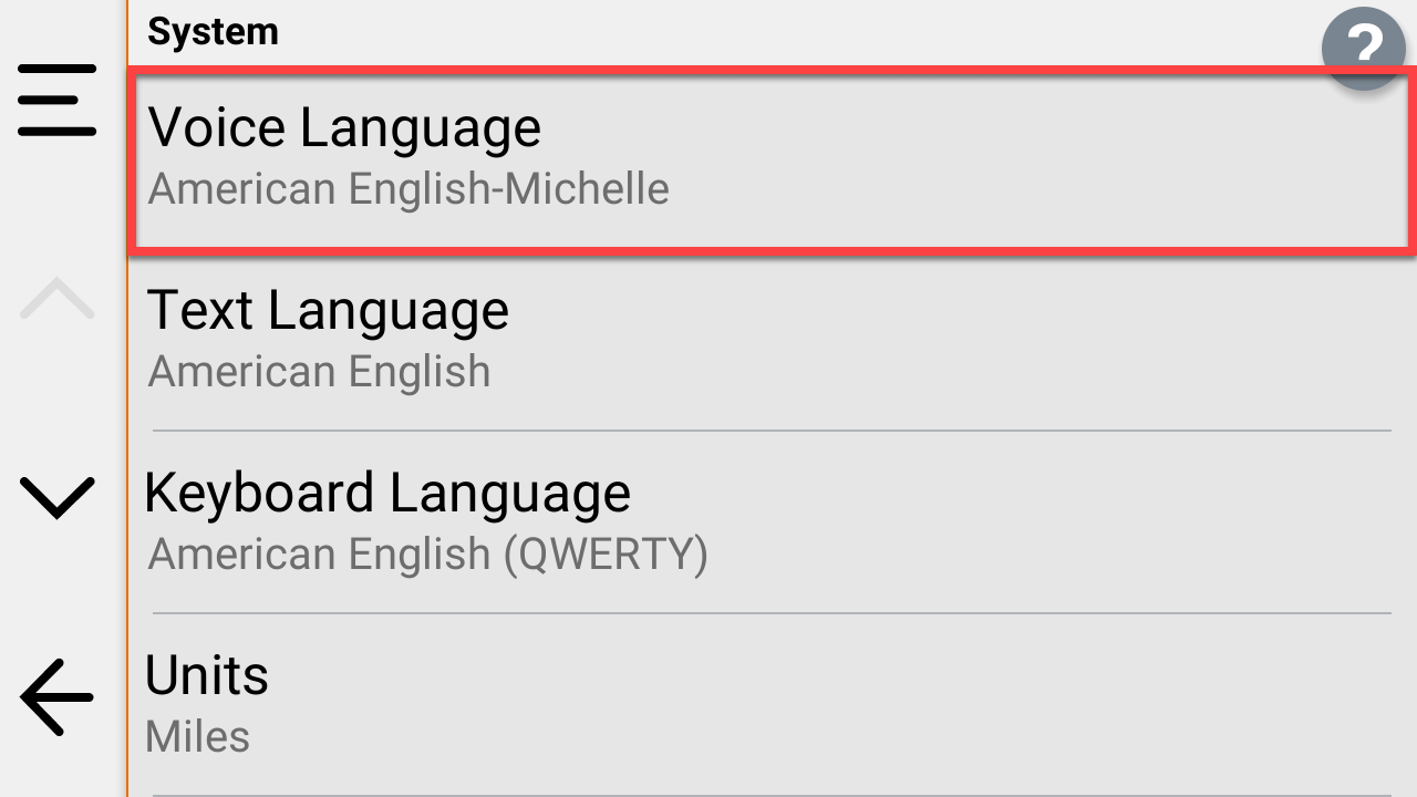 Select voice language tread 2