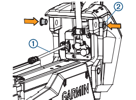 Servo with bushings and data cable highlighted