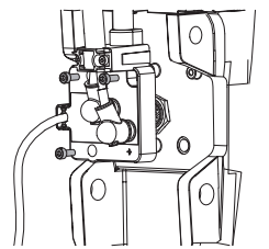 Screws connecting junction box to steering servo