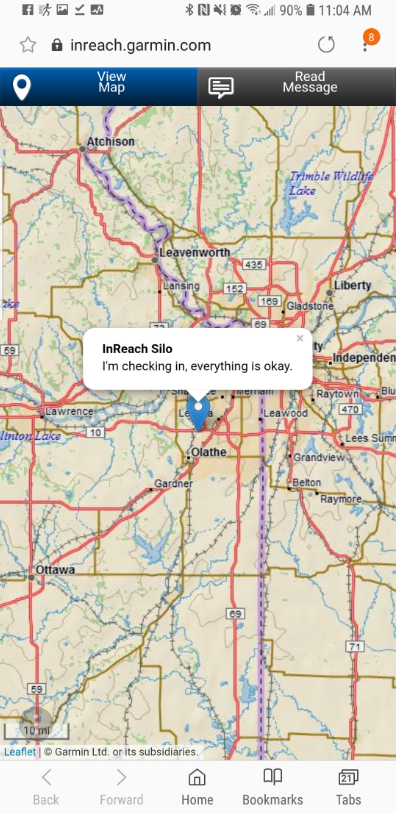 SMS inReach