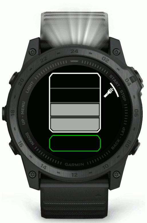 tactix 7 Flashlight Brightness Levels