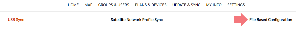 Image of the File Based Configuration Option on the Explore Website