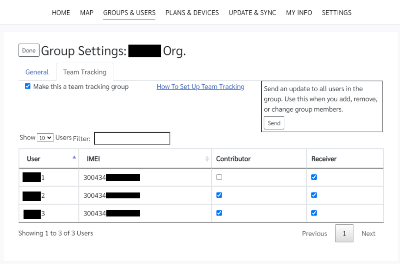 Contributor Receiver Page