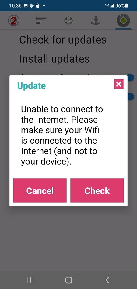 WatchMate Wifi Request