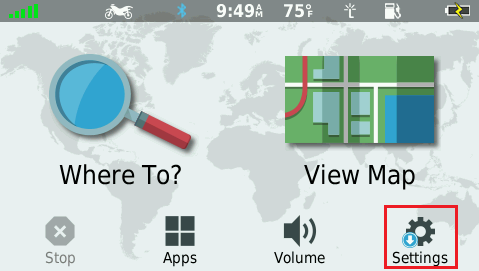 zumo 396 Settings