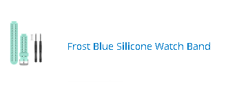 Frost Blue Silicone Watch Band