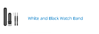 White and Black Watch Band