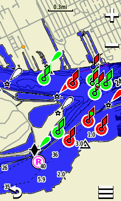 Marine Chart mode off Image of Marine Chart mode off