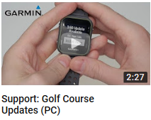 Update Golf Courses and Device Software 