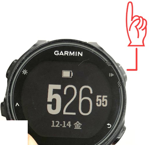 ペアリング：ForeAthlete735XTJ Bluetooth未接続ステータス