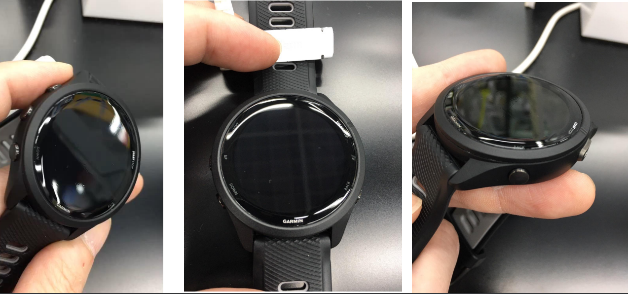 Forunner 265/965 : 保護フィルムの貼り方 | Garmin サポートセンター