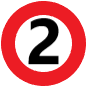 number 2 within a red circle