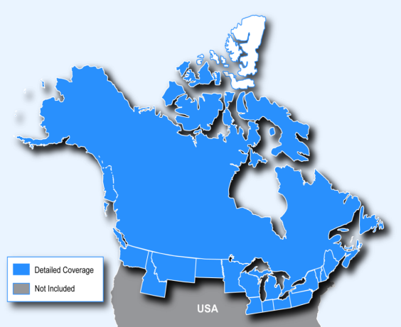 North American Map Regions | Garmin Customer Support