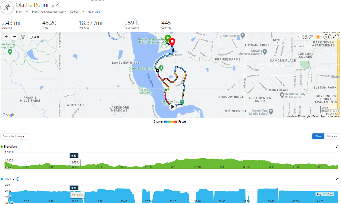 Garmin map my run online