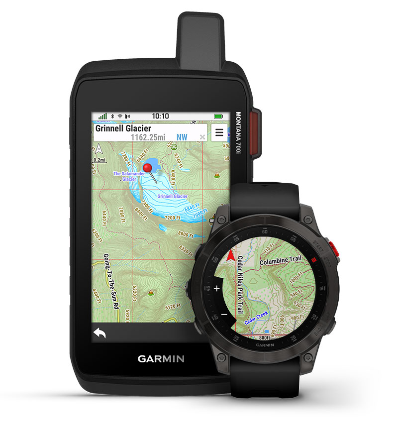 Garmin watch store topo maps