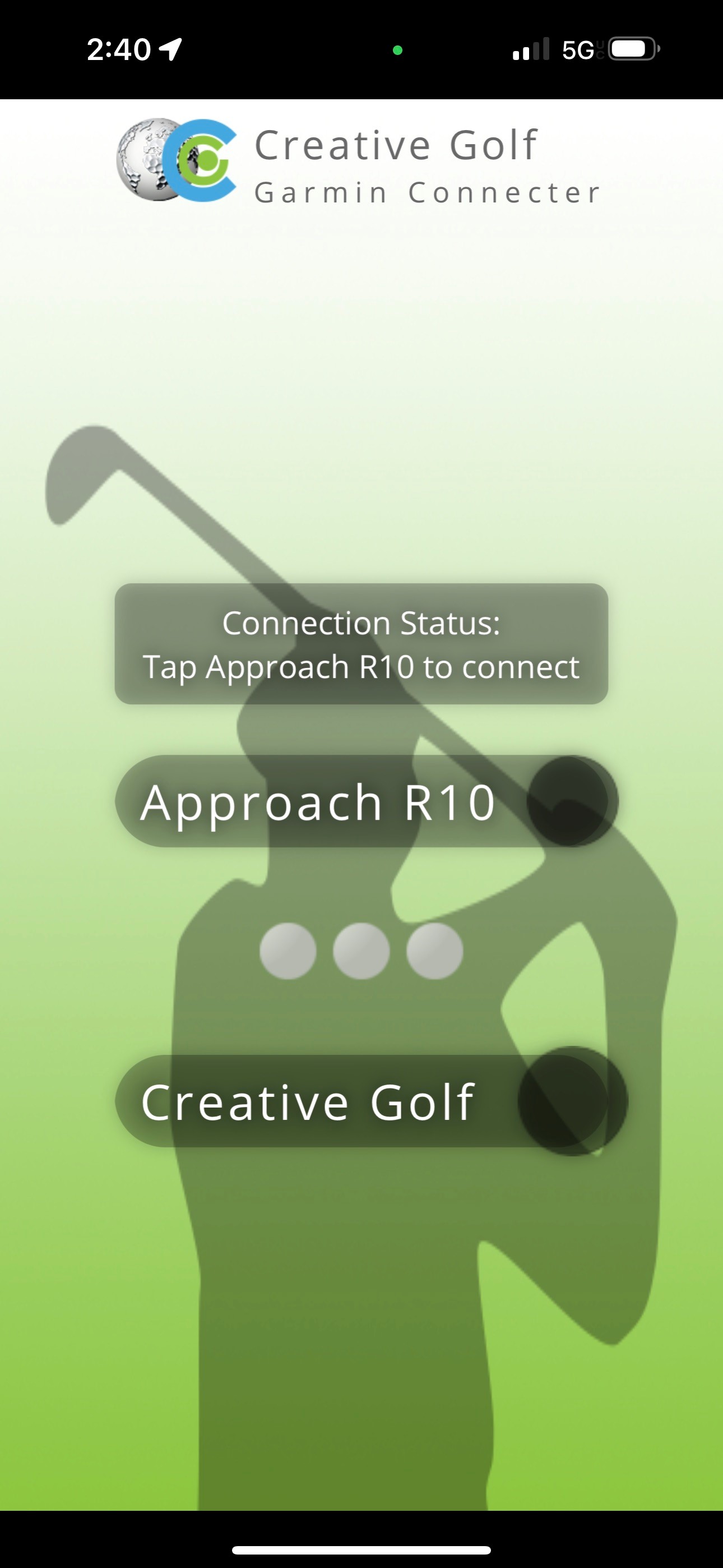 Garmin golf connect online app