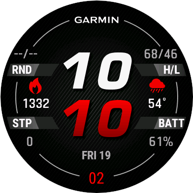 Customizing the Watch Face on a Garmin Approach S70 Watch Garmin