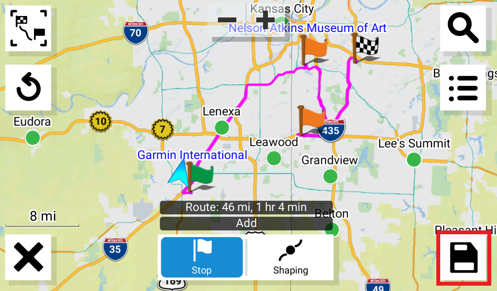 bikehike route planner