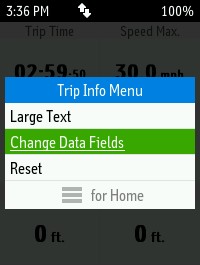 Changed Data Fields Highlighted