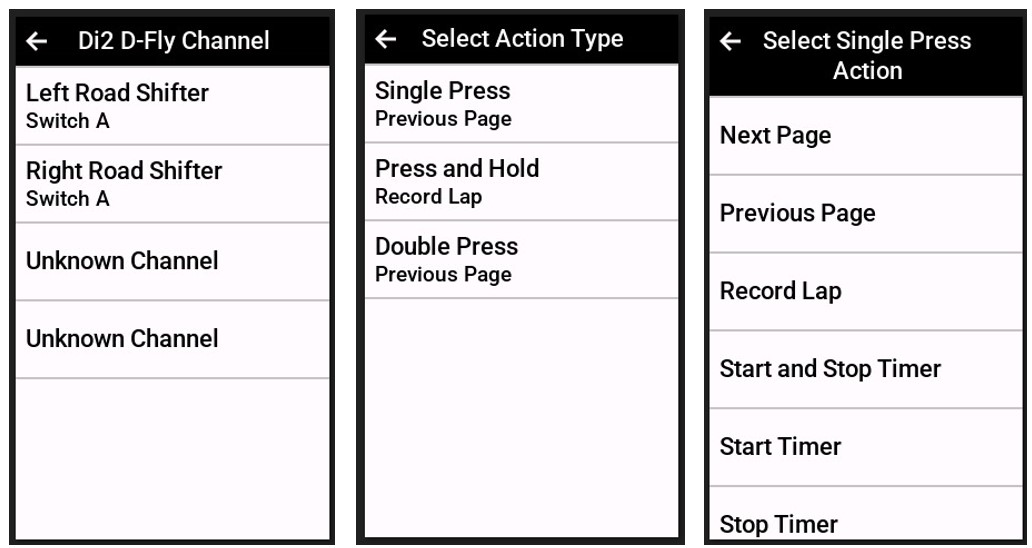 Di2 store hood buttons