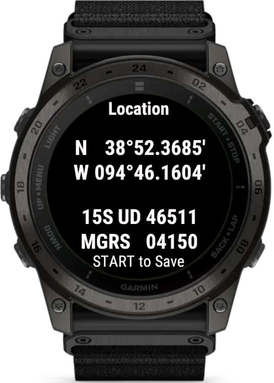 Gps watch with grid coordinates on sale