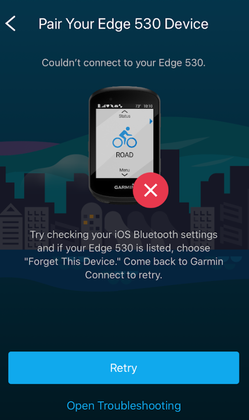 Help With Pairing My Edge to the Garmin Connect App on iPhone Garmin Customer Support